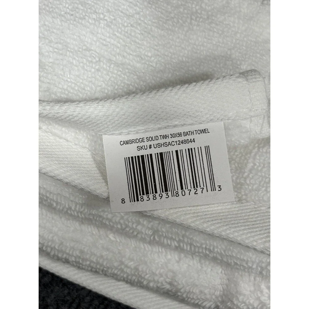 Tommy Bahama 9 Piece Premium Cotton Bath Towel Set Solid White NEW